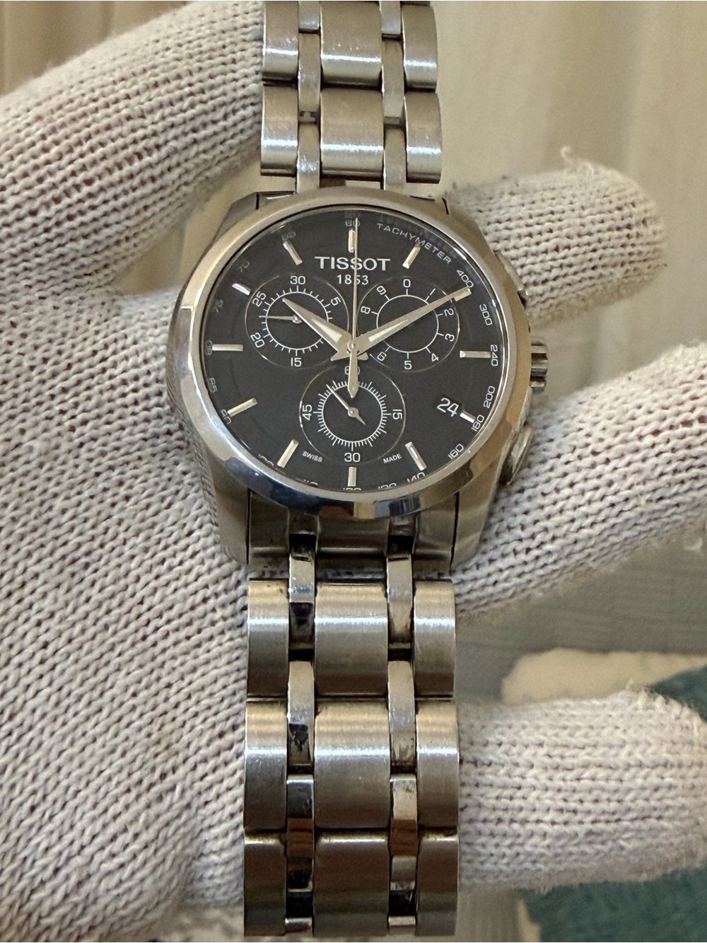 Tissot Couturier Chronograph T035617 A Men's Quartz Watch - Stainless Steel